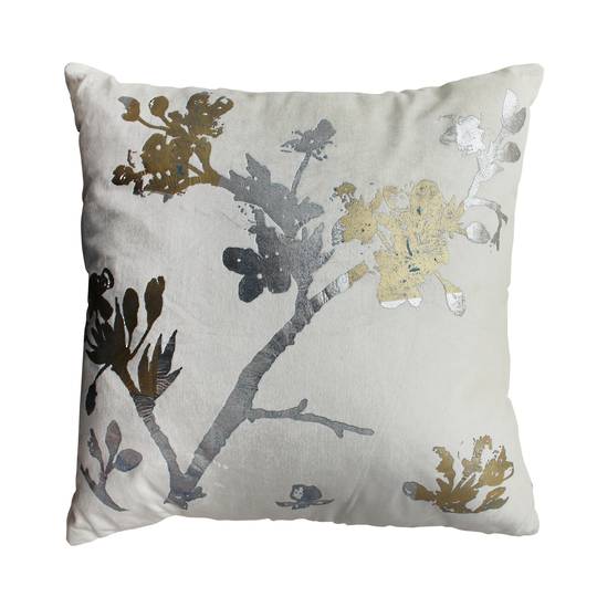 NZ Merchants -  Chinoise Blossom Cushion - Ivory